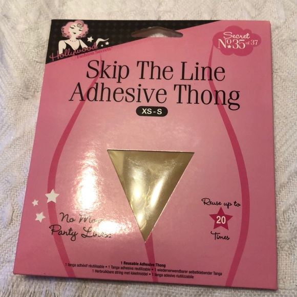 Hollywood Fashion Secrets Intimates Sleepwear Hollywood Fashion Secrets Adhesive Thong Xss Poshmark
